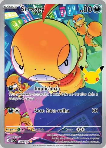 Scraggy, carta de Pokémon