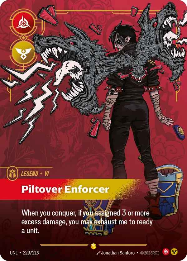 Vi, Piltover Enforcer, carta de Riftbound